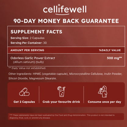 Odorless Garlic Extract Capsules